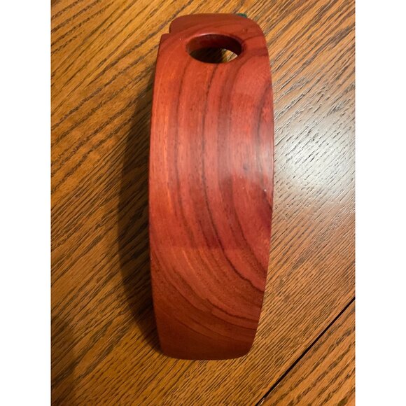 Colorful Hand-Painted Costa Rica Bird Wooden Wine Bottle Holder - Picture 5 of 5